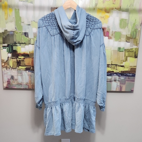 New!Free People Marty Smocked Mini Dress - Picture 7 of 13